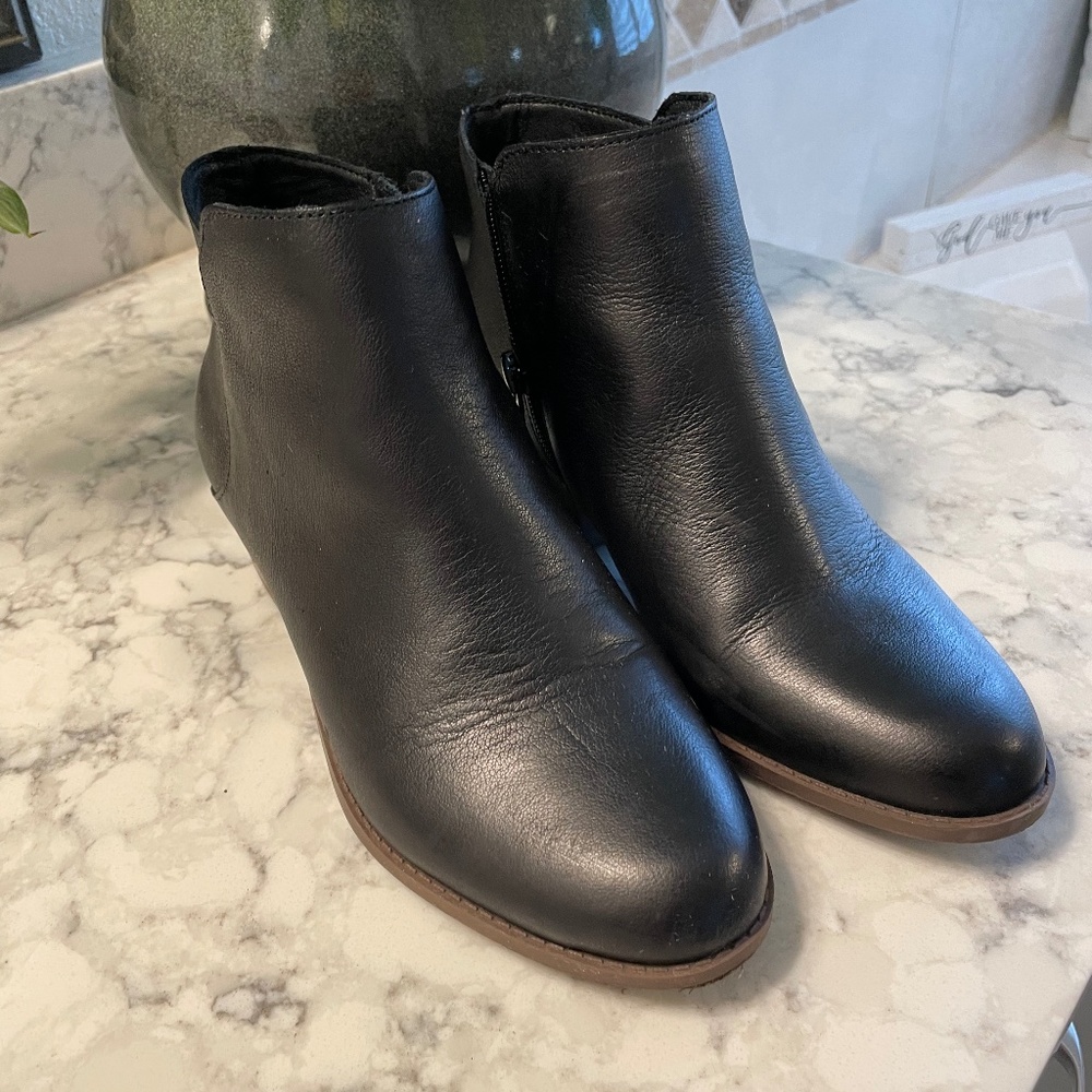 Womens black booties